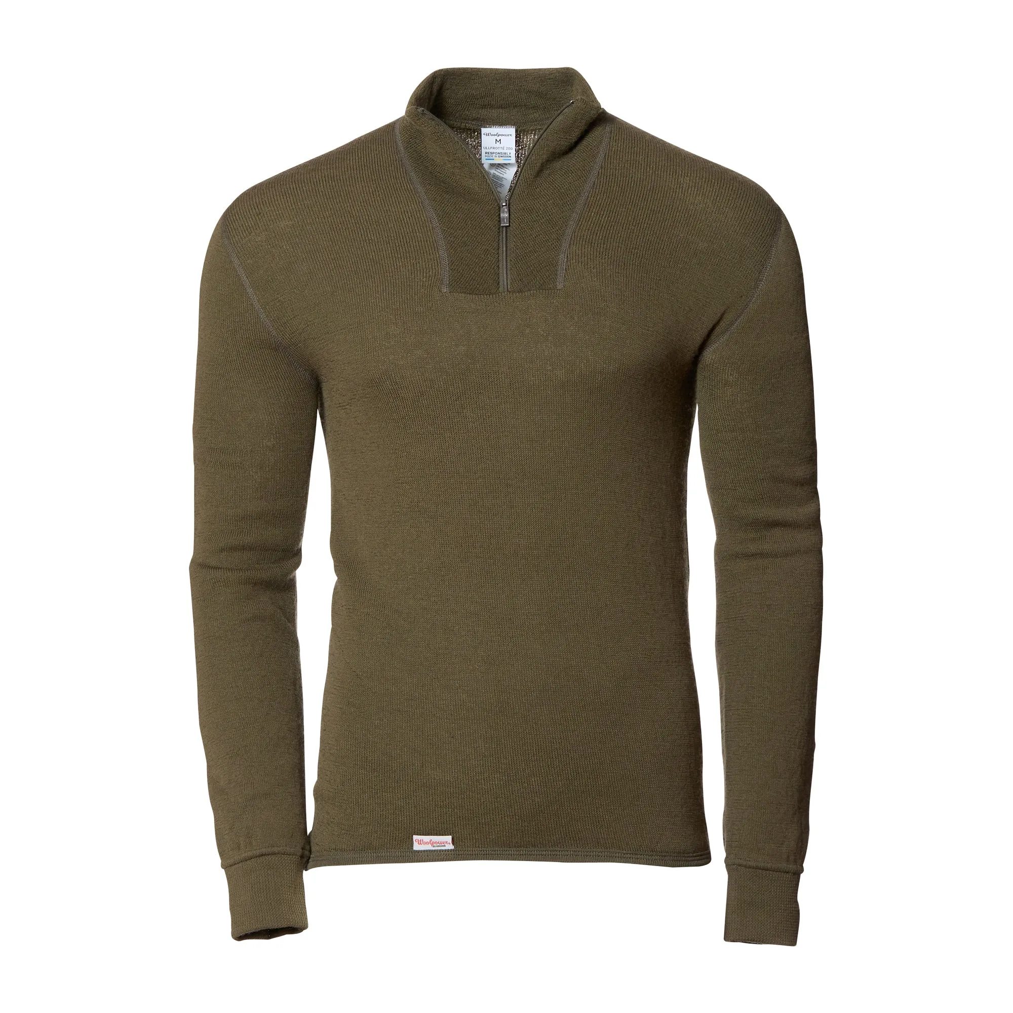 Woolpower -  Rollkragenpullover Zip Turtleneck 200
