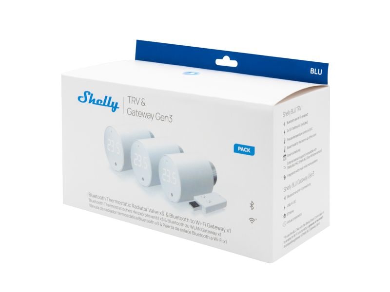 Shelly Smarter Thermostat 3 BLU TRV Intelligentes Thermostatventil