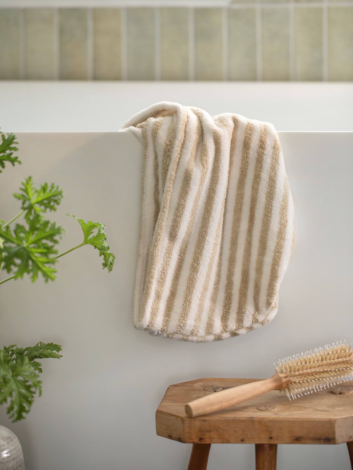 Håndklæde til hår | Mikrofiber. | Thyme Green