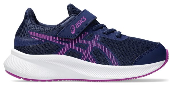 Chaussures Running Asics Patriot 13 PS Bleu/Rose Enfant