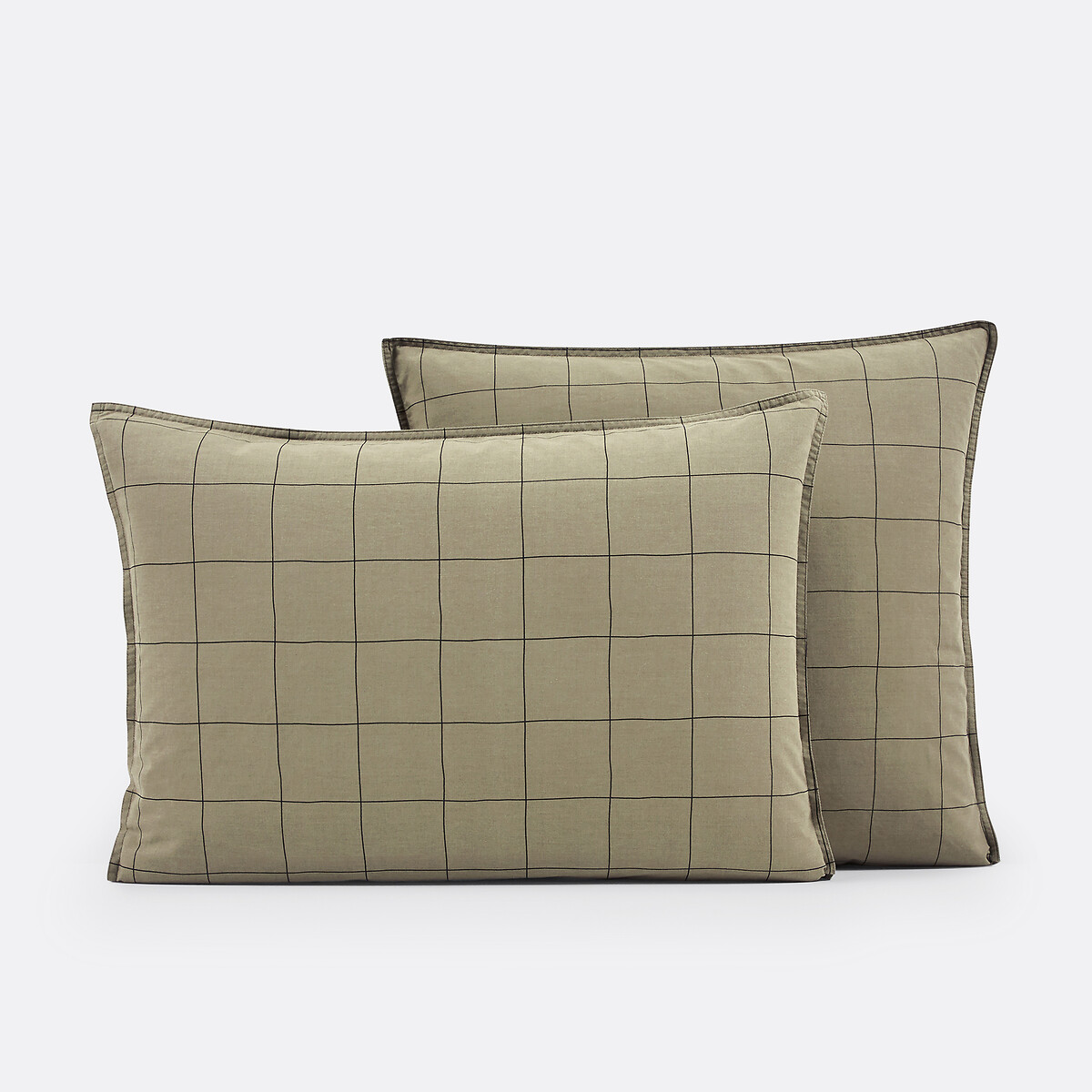 LA REDOUTE INTERIORS<br>Fronha de almofada em algodão lavado, Monille
