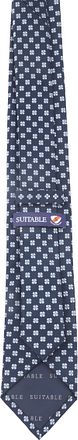 Suitable Stropdas Zijde Bloem Navy TI24-26 kopen