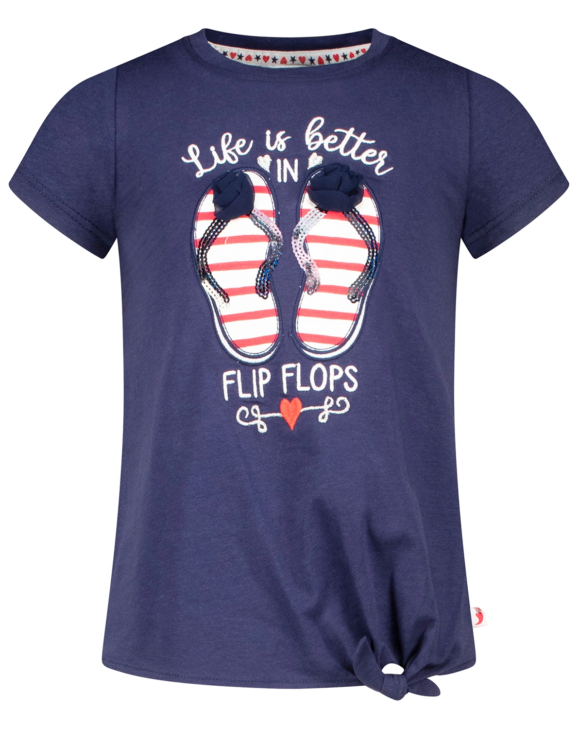 T-Shirt LIFE IS BETTER in true navy