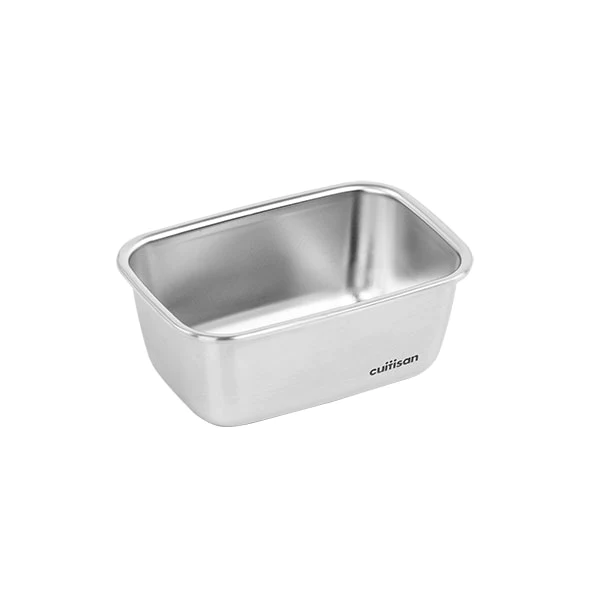 Boîte de conservation rectangulaire en inox 980 ml compatible micro-on