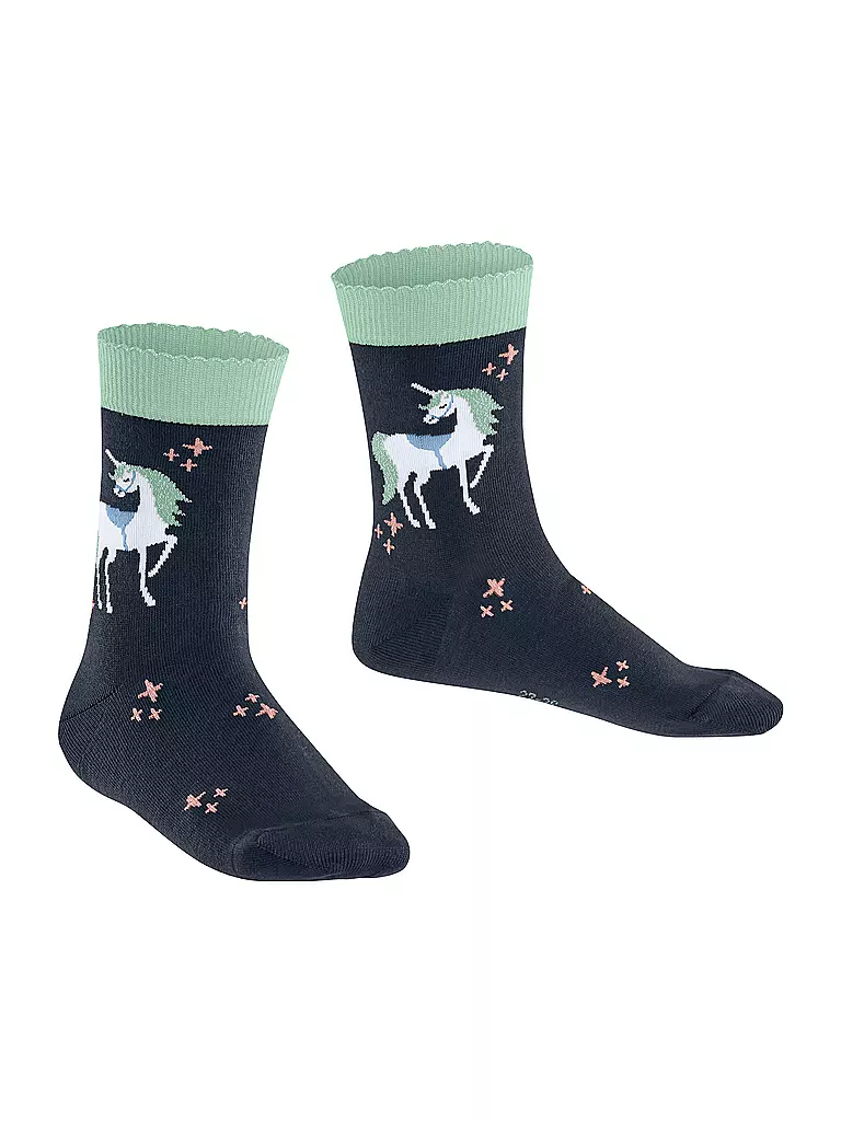 FALKE Mädchen Socken MAGIC UNICORN space blue  dunkelblau