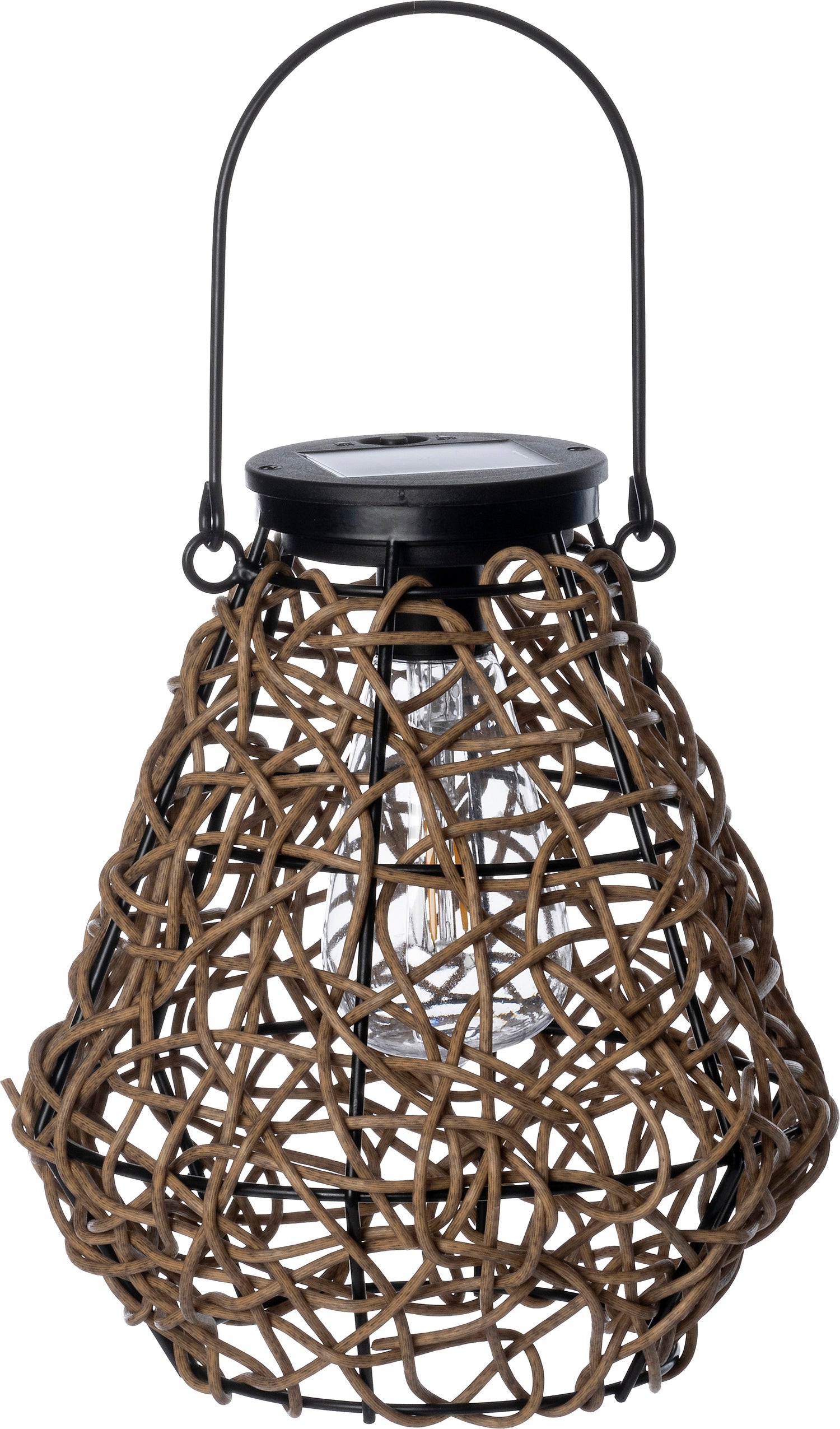 Intratuin solar lantaarn Riga bruin D 19 H 23,5 cm