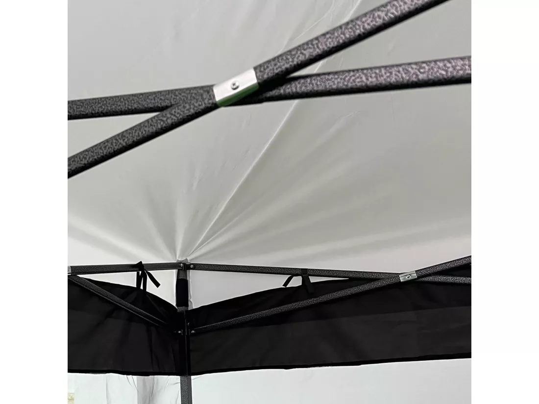 Moustiquaire pour Gazebo 3x3 Mobili Rebecca Banyan 240x1200 cm Polyester Noir Montage Requis