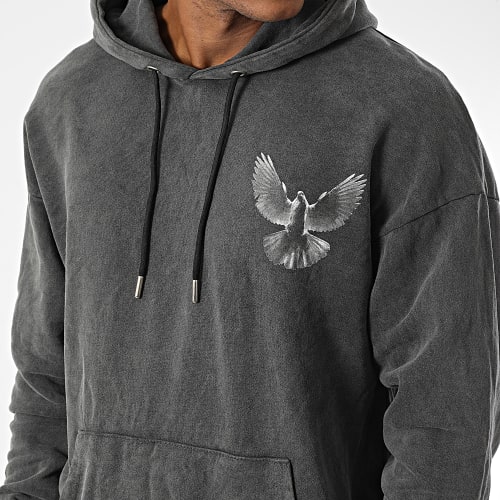 Sweat Capuche LL687 Gris Anthracite