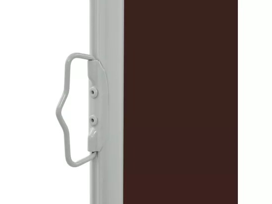 Auvent latéral rétractable de patio 160x300 cm Marron