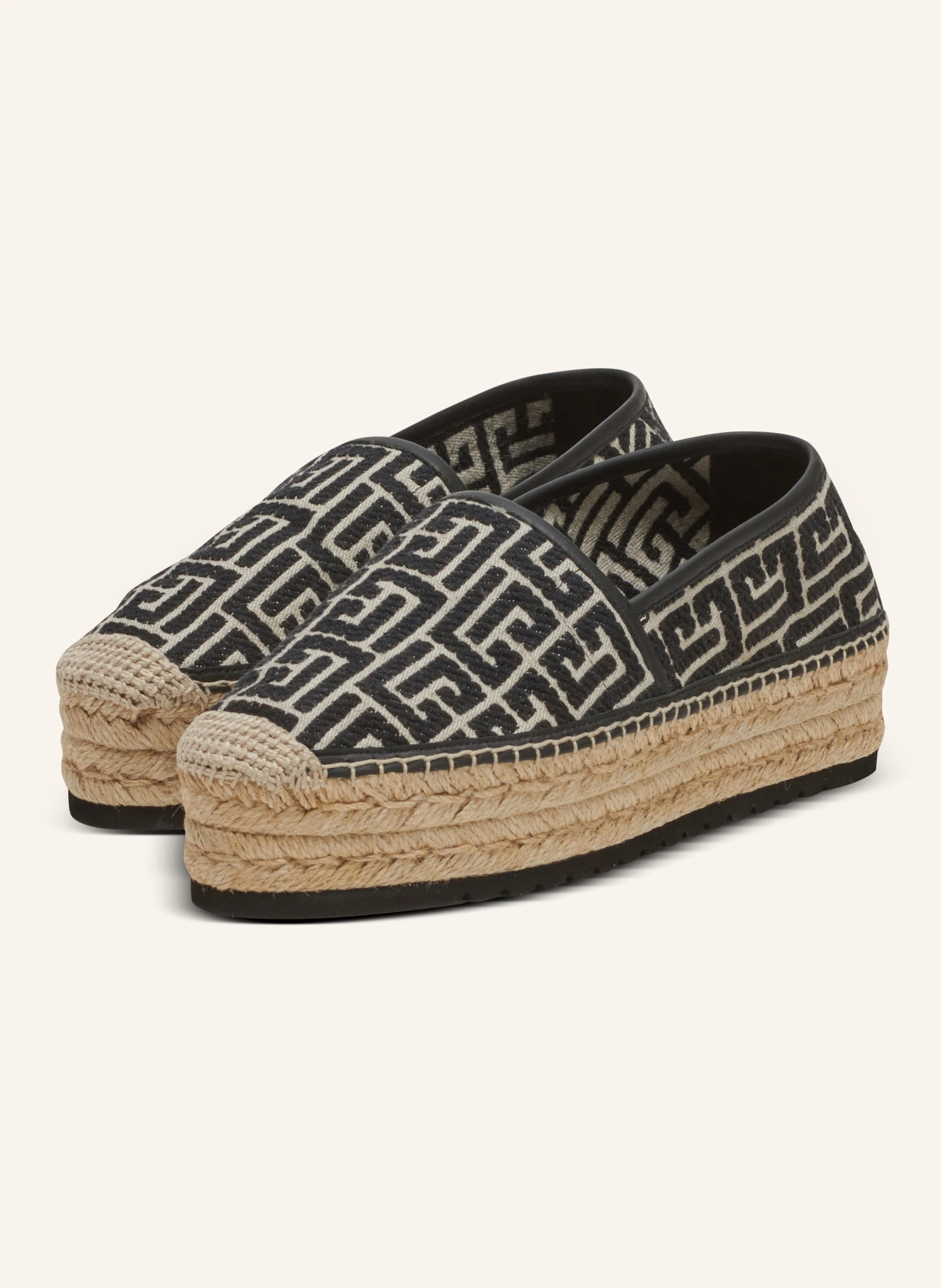 BALMAIN Espadrilles Alex mit Jacquard-Monogramm