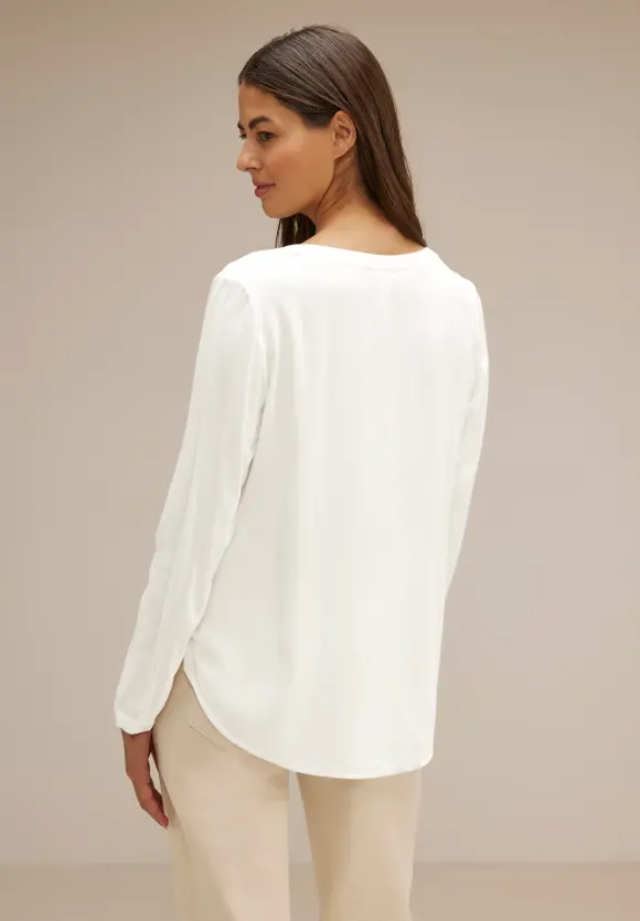 Viskosebluse - off white