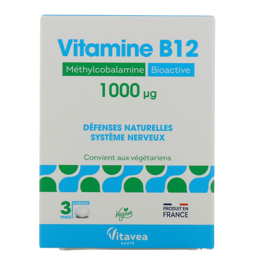 Nutrisanté vitamine B12 bioactive - Méthylcobalamine 1000µg