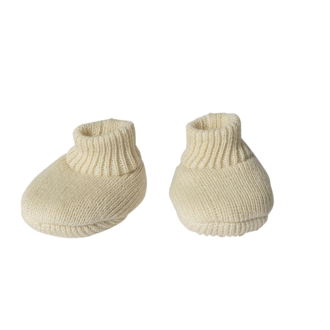 Puppen Strickset - ecru - 3-teilig - Größe 35 - 45 cm