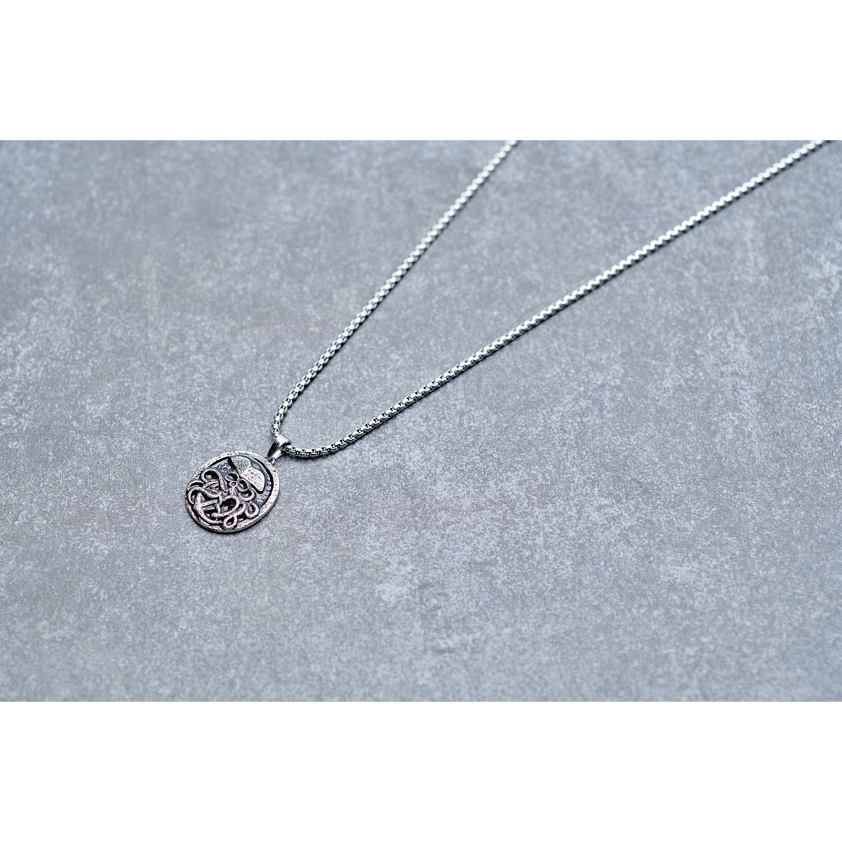 Collier mono-motif Luke en Acier