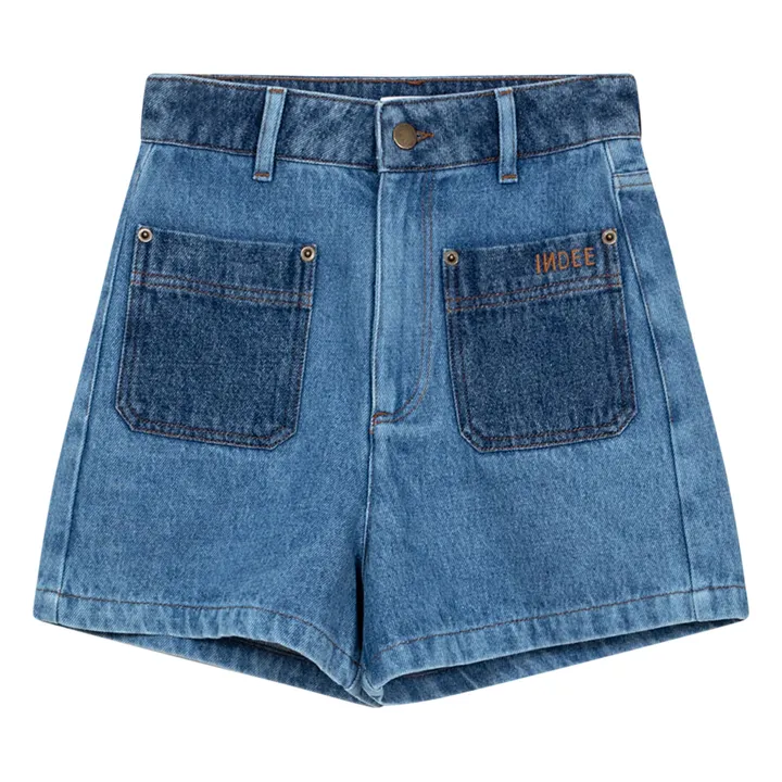 Indee Short Denim Poster | Bleu