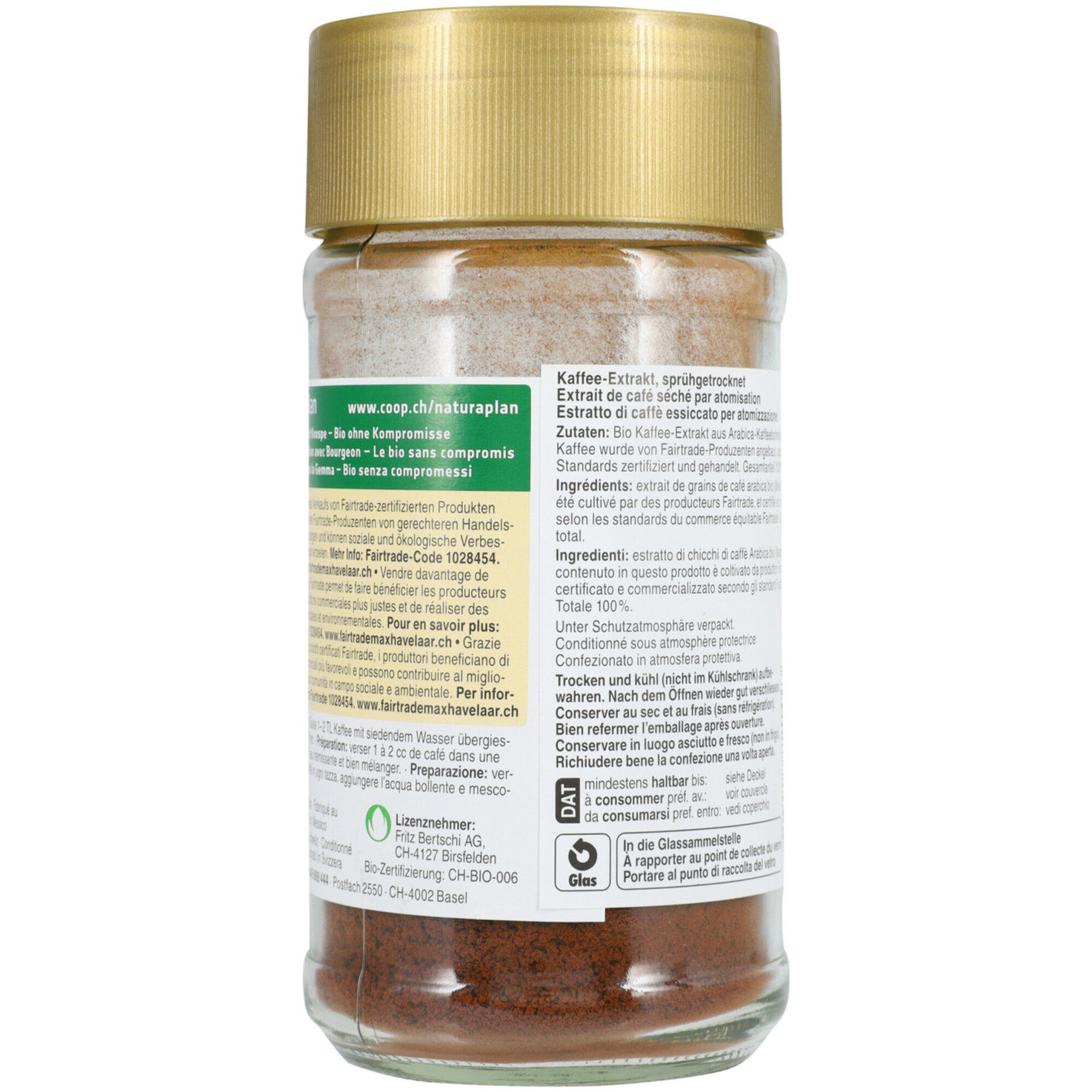 Naturaplan Bio Kaffee Instantkaffee