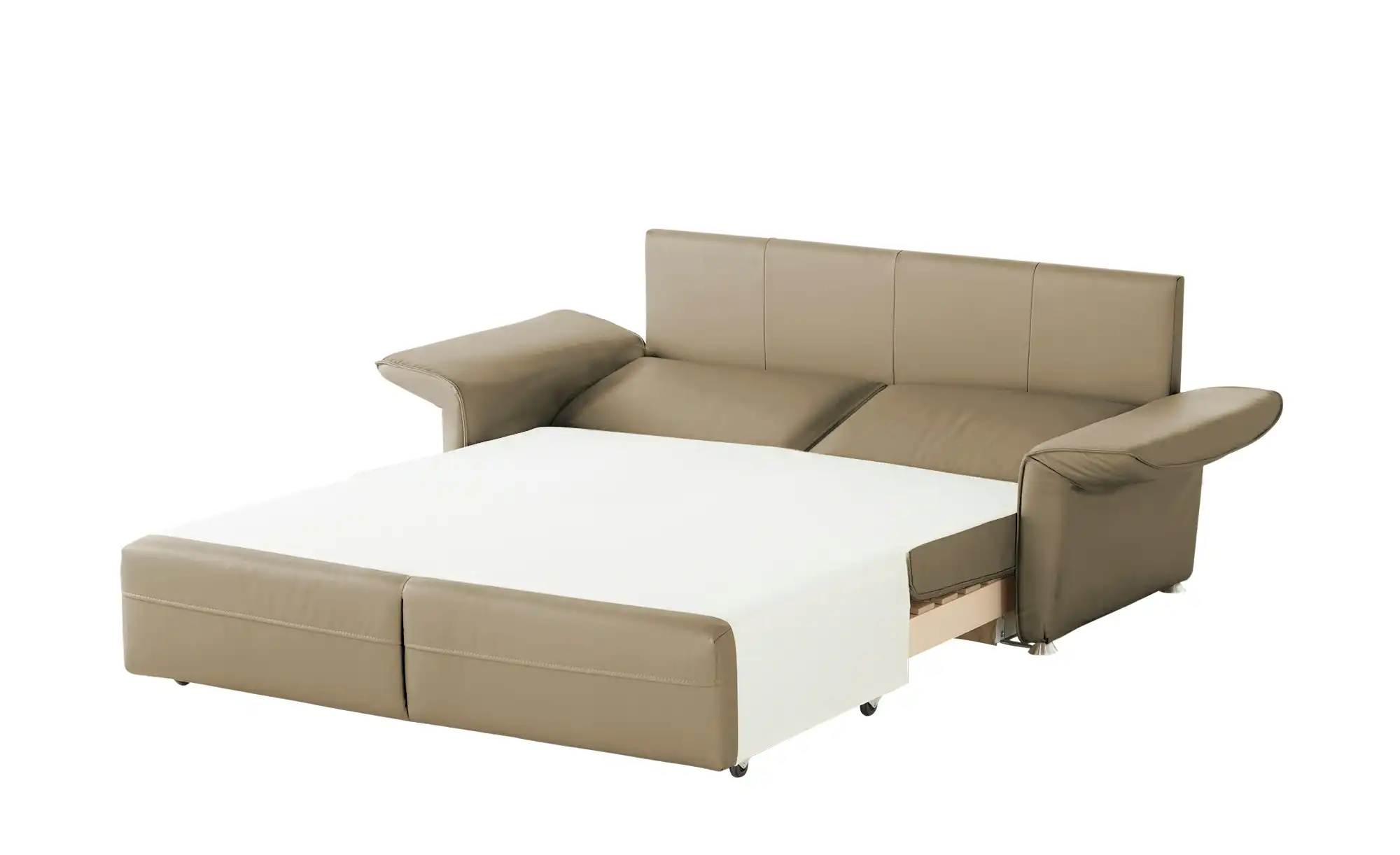 Schlafsofa mit Sitz- und Rückenbezug aus Echtleder Nancy