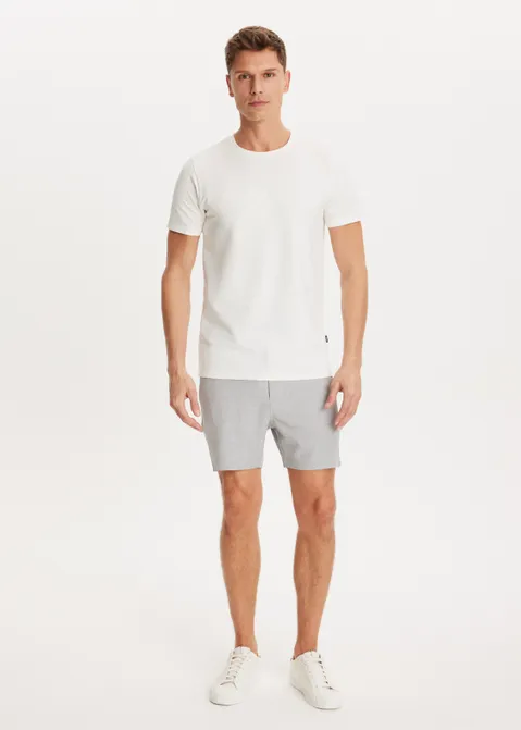 Korte broek melange grijs (GRS.MEL)