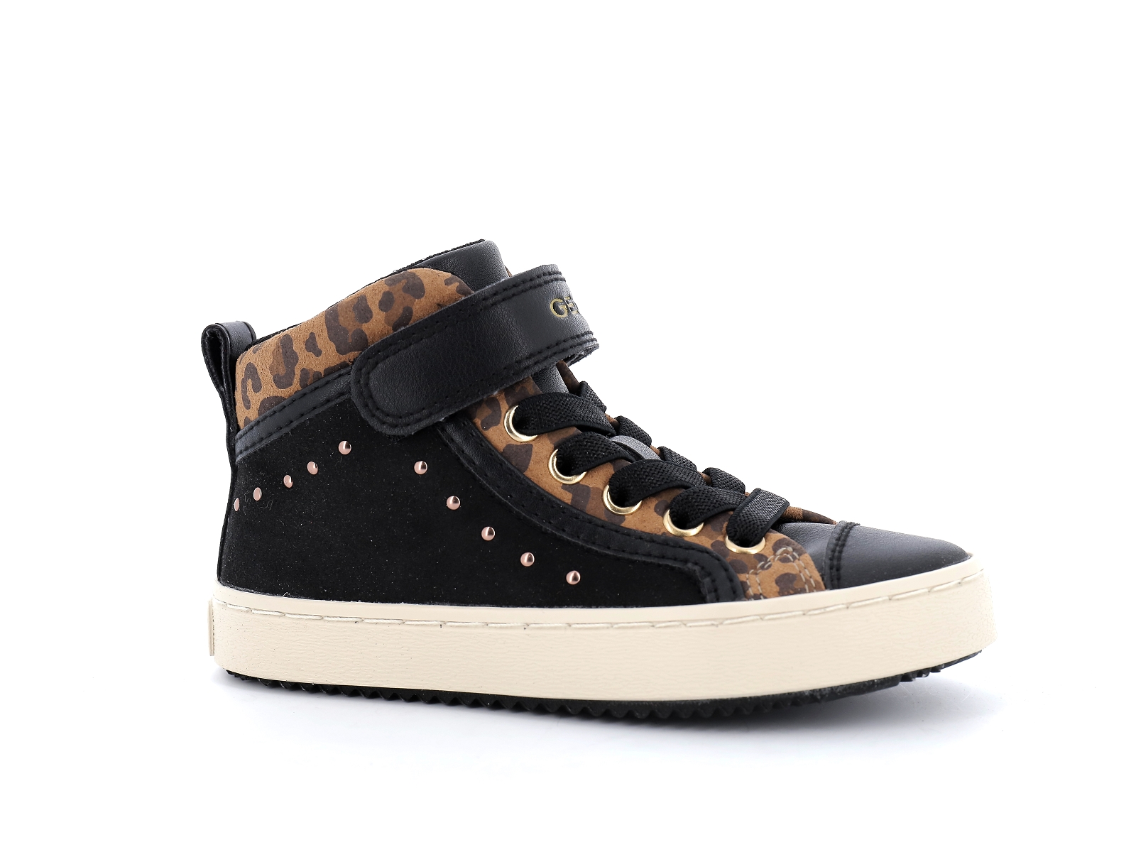 Geox-J KALISPERA GIRL-J744GI Matières combinées Noir Leopard