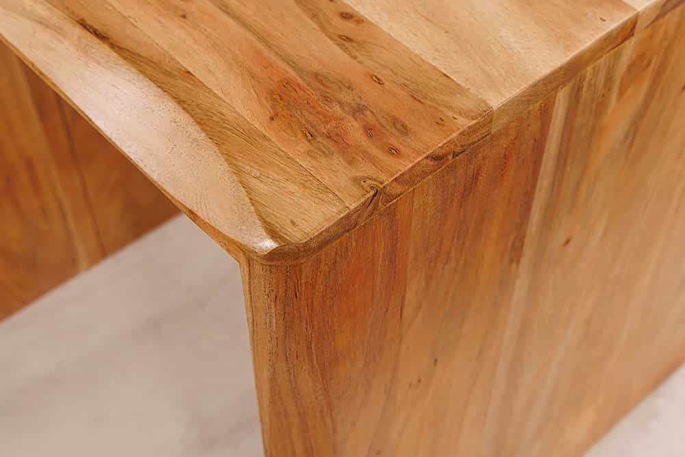 2er Set Beistelltische MAMMUT 55cm braun massives Akazienholz