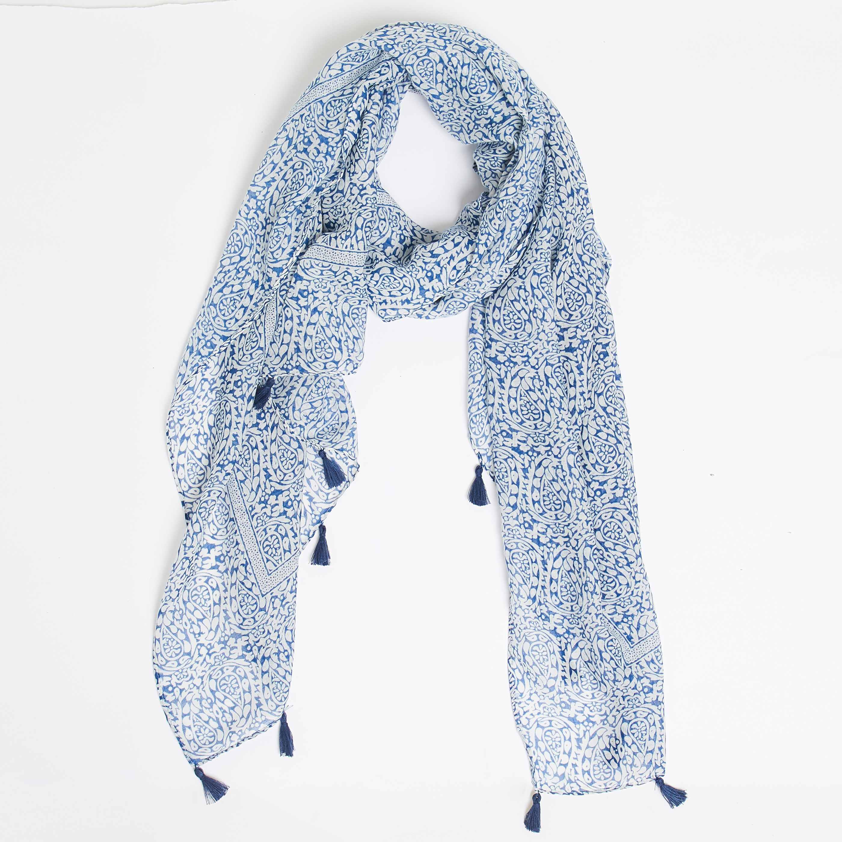 Etole imprimée femme - BLEU