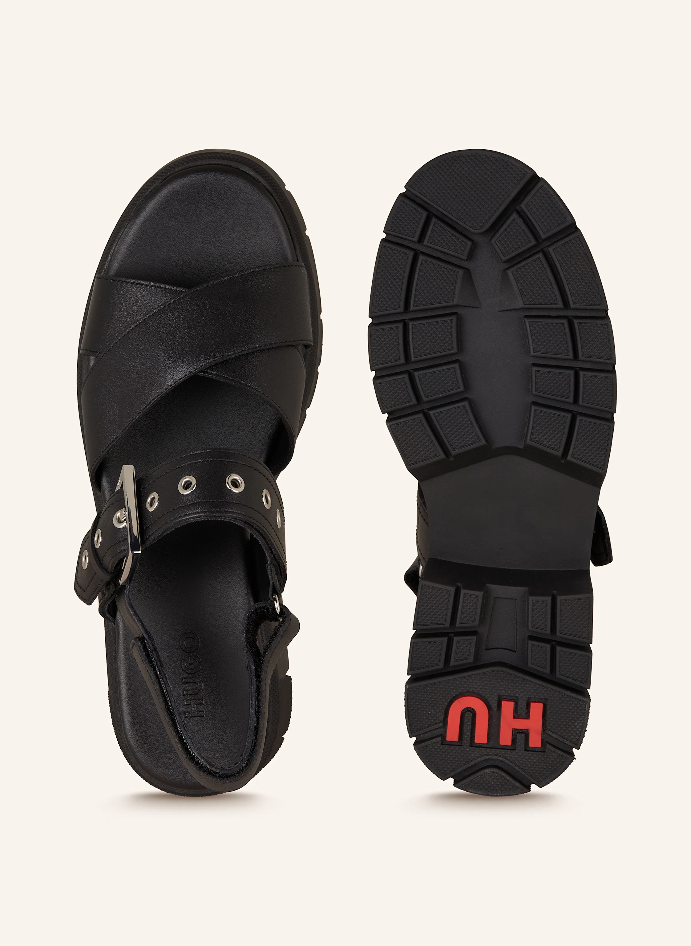 HUGO Plateau-Sandalen KRIS