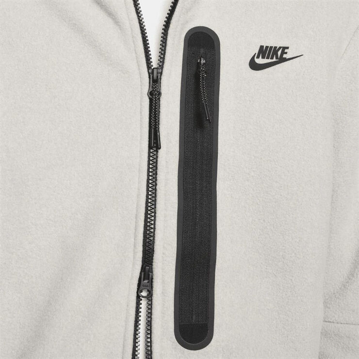 Nike sportswear fleece full zip winterized hoodie Cobblestone/black