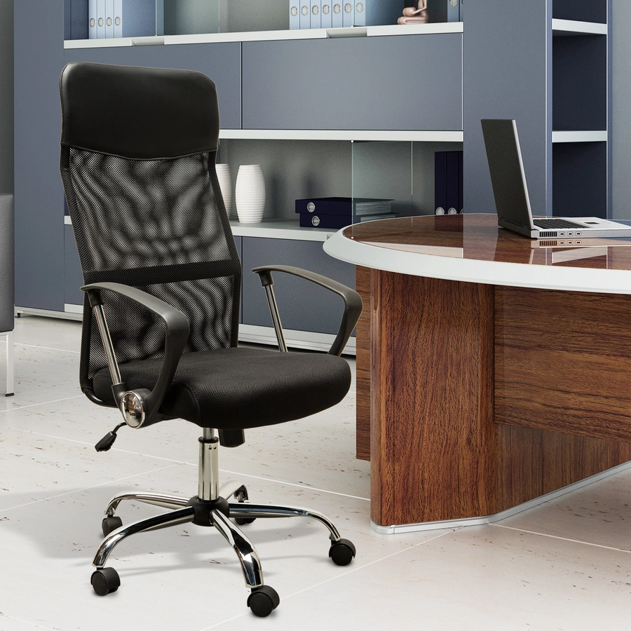 HOMCOM Bürostuhl ergonomisch schwarz