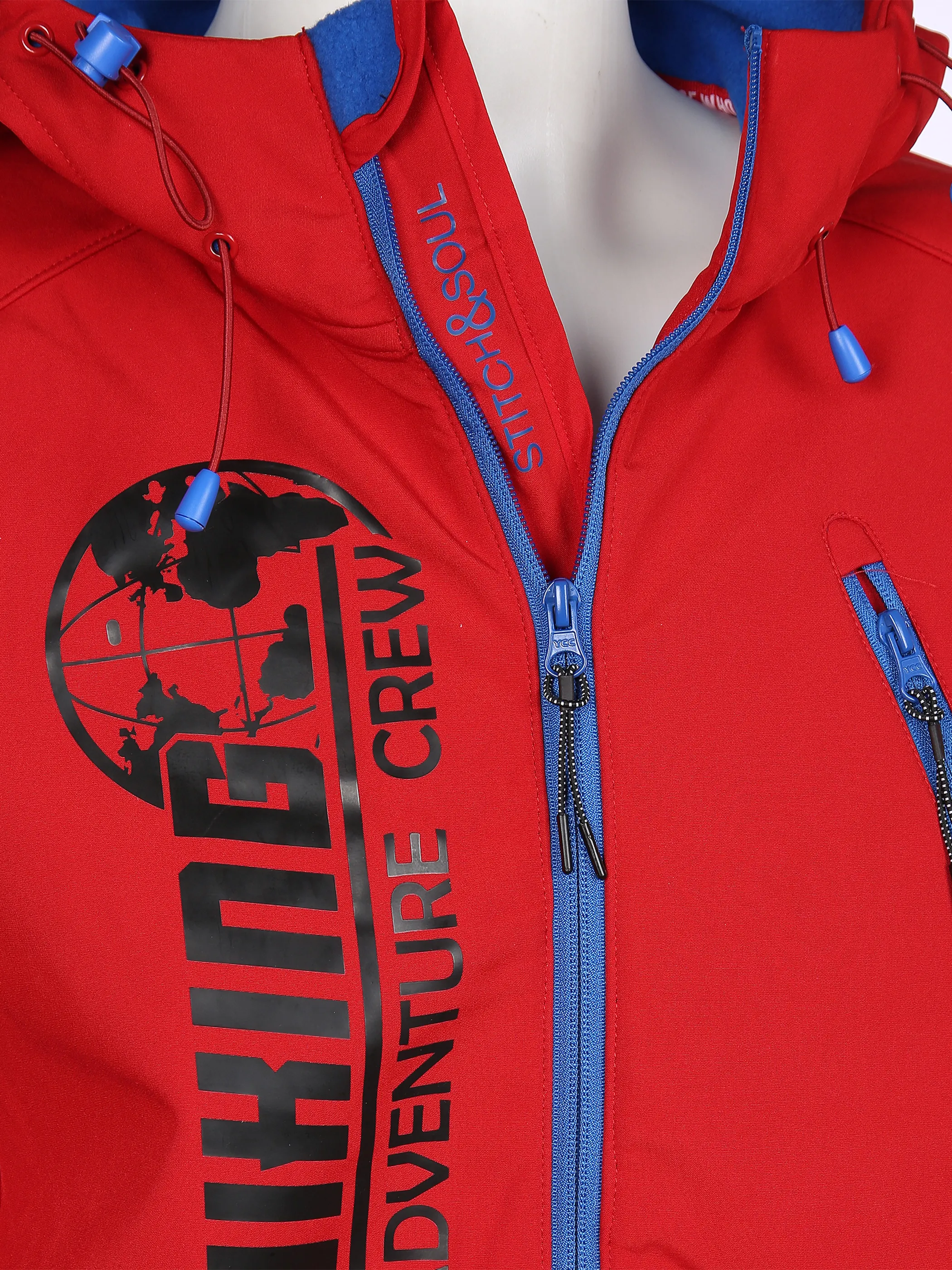 Herren Softshelljacke mit Neondetails