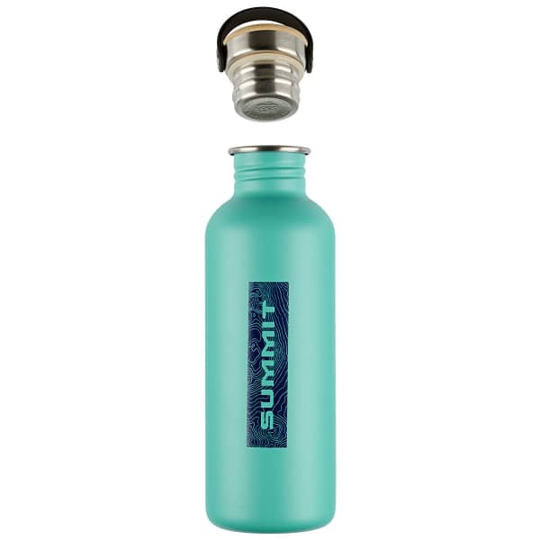 Gourde SUMMIT GOURDE ACIER BOUCHON BAMBOU 1L TURQUOISE