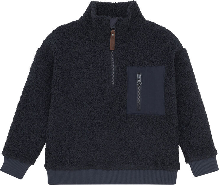 En Fant Pullover Zip Teddy Parisian night