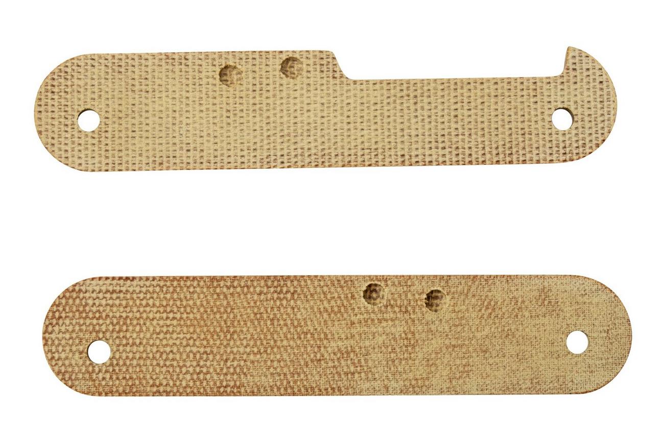 MKM Malga 6 Natural Canvas Micarta greepschalen