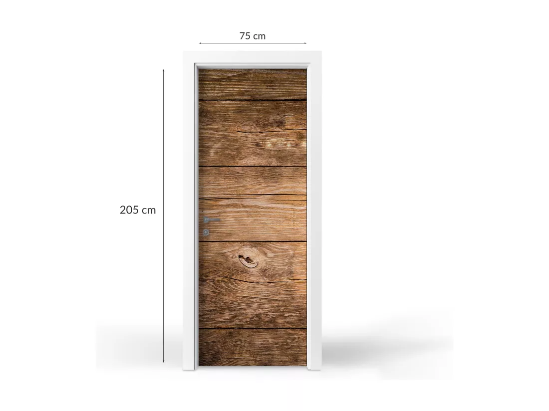 Stickers décoratifs pour portes intérieures - Parquet 75x205 cm