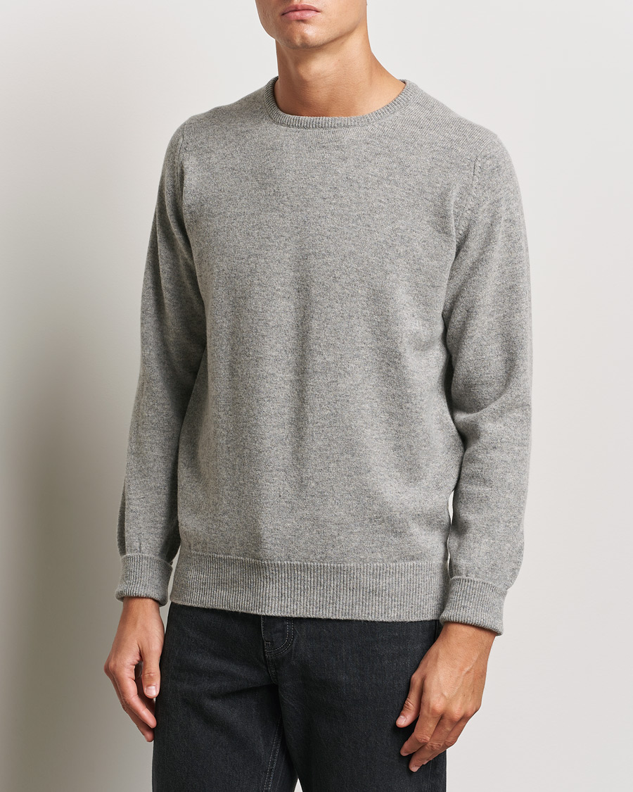 William Lockie Rob Lambswool Crewneck Flannel