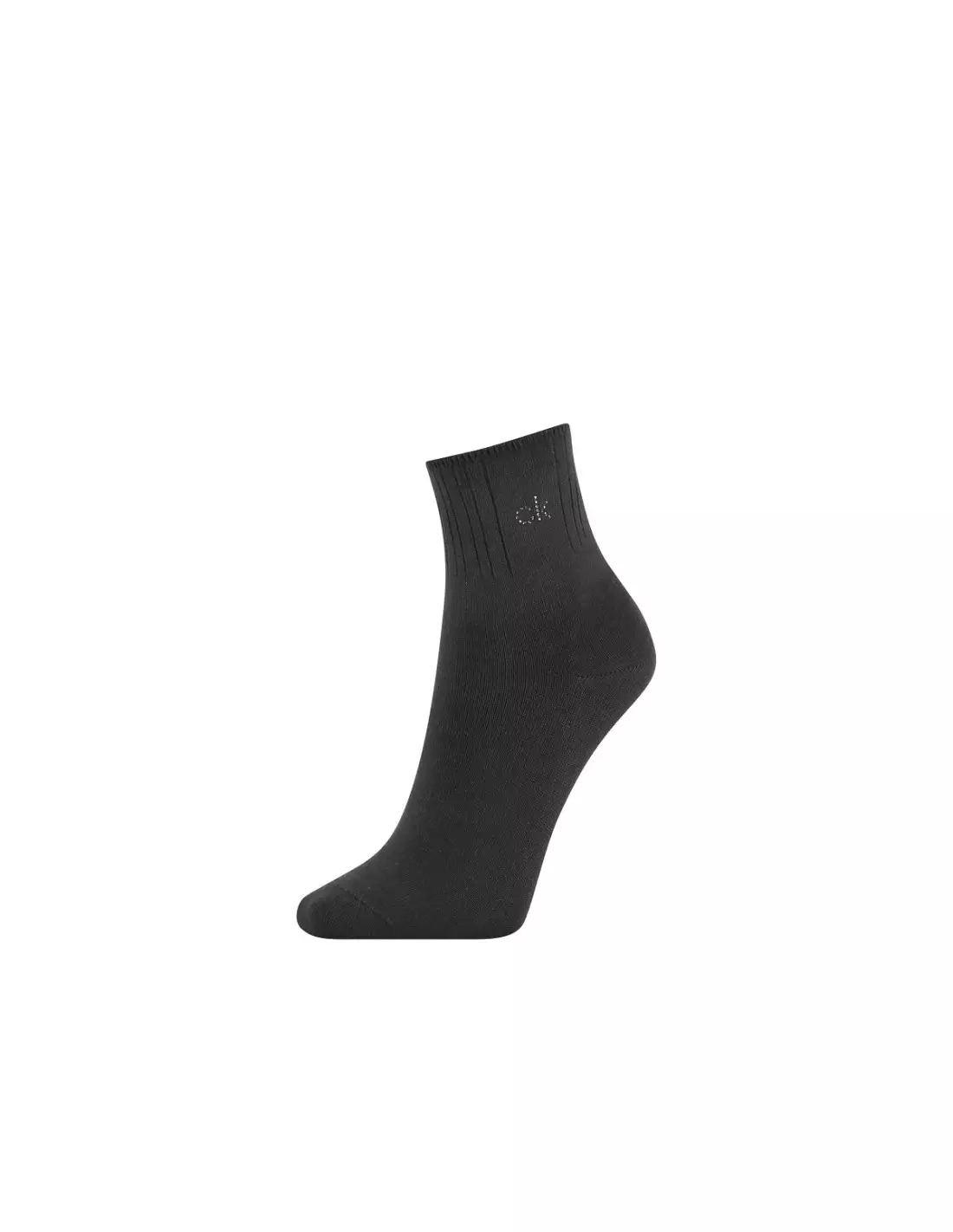 CALVIN KLEIN Socquettes Crystal Fem. CK - Chaussettes Noir