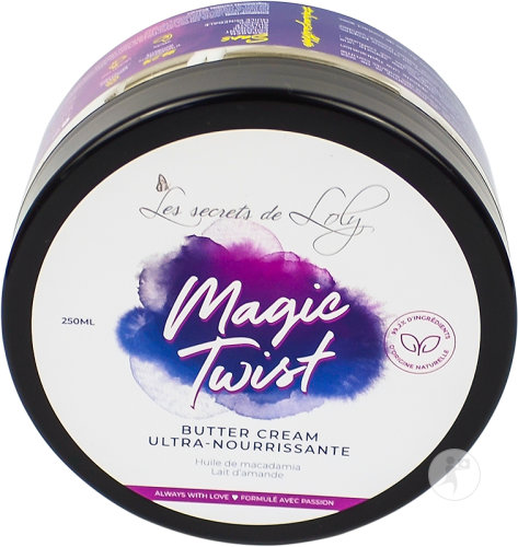 Les Secrets de Loly Magic Twist Crème Beurre Ultra Nourrissante Cheveux Secs Frisés Et Crépus 250ml