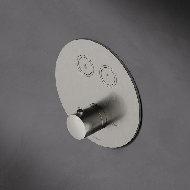 Hotbath - Cobber - Inbouwthermostaat - Verouderd Ijzer - 2 Pushbuttons