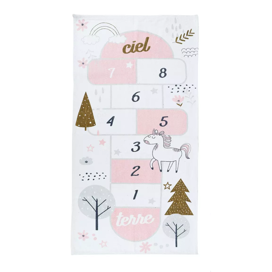 Tapis (140 cm) Marelle Rose