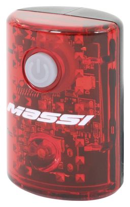 Eclairage Arrière Massi Athos 15 Lumens USB Noir