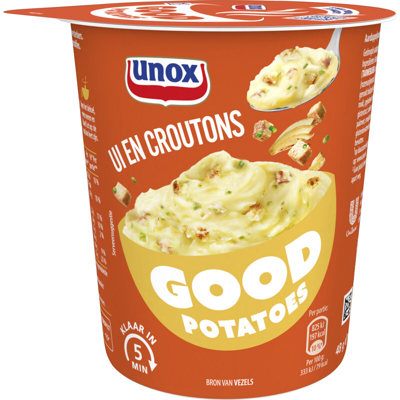 Unox Good potatoes ui en croutons