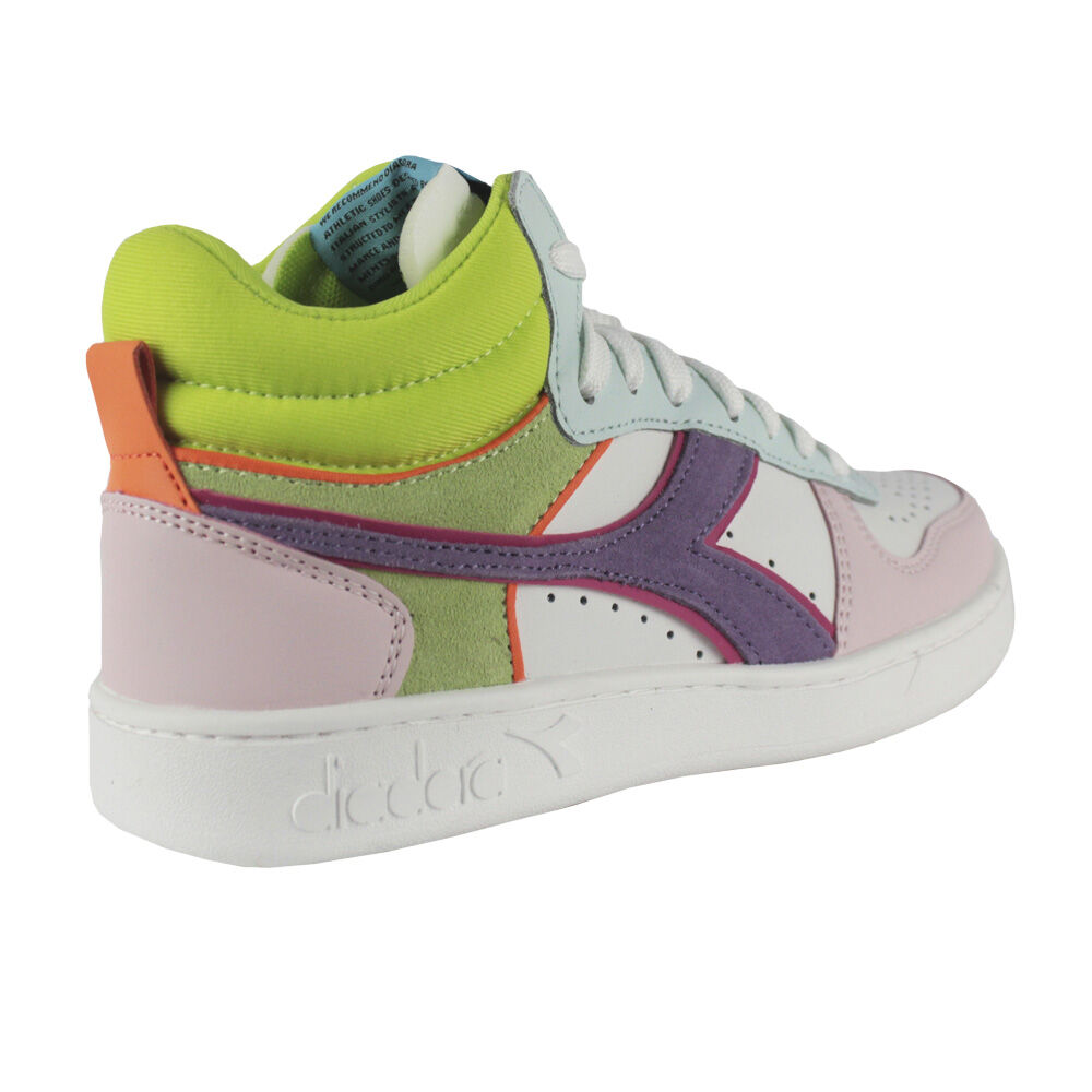 Tênis Diadora Magic Basket Demi C9736 Branco/Potpourri/Azul