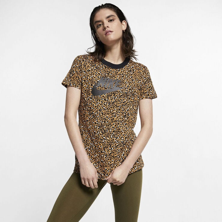Nike Sportswear Print Ss Top Gul