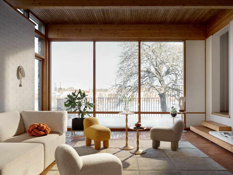 Design House Stockholm Lulu poef cream