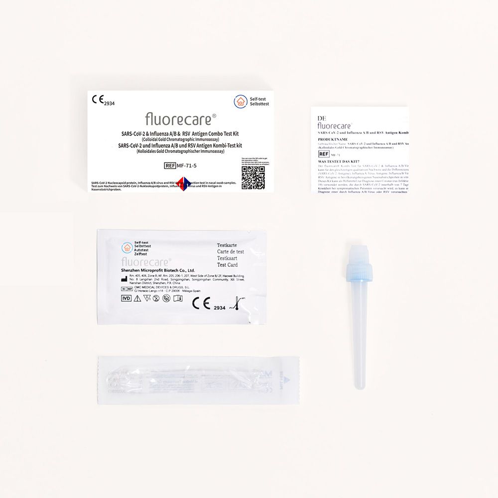 4 in 1 Kombinationstest - Covid-19/RSV & Influenza A+B Antigen
