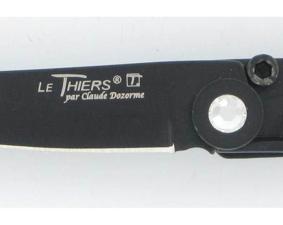 Liner Swarovski Noir Total Couteau de Poche - Le Thiers par Dozorme