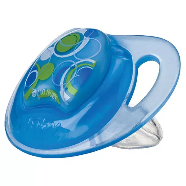 Nuby Sucette PP PRISM Silicone Orthodontique Verte 0-6 mois