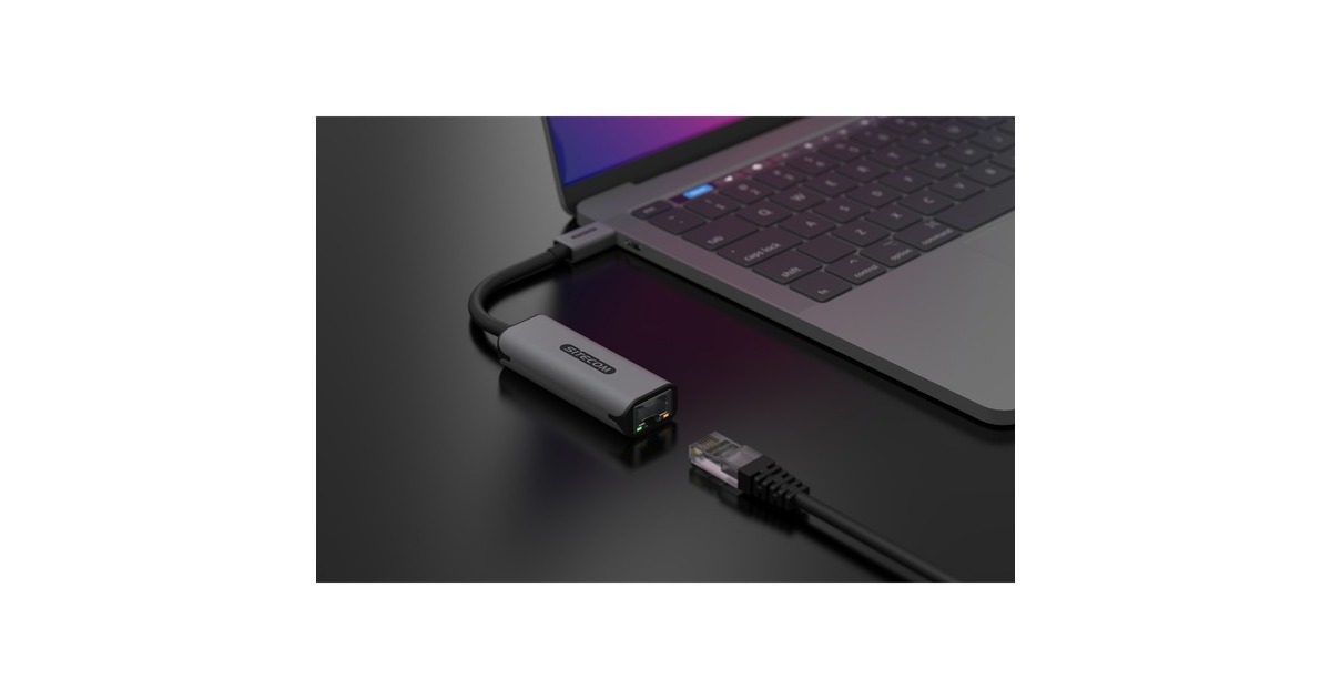 SitecomUSB-C naar Ethernet 1 Gigabit adapter  (Grijs, 0,15 meter)