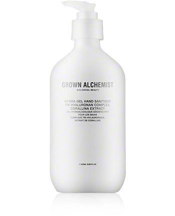 Grown Alchemist Hand Hydra-Gel Hand Sanitiser Tri-Hyaluronan Complex & Corallina Extract 500ml