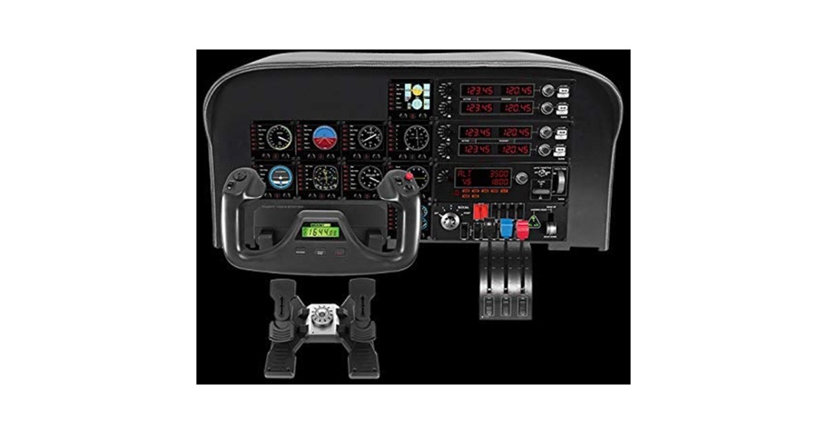 Logitech GSaitek Pro Flight Switch Panel instrumentenpaneel  (Zwart, PC)