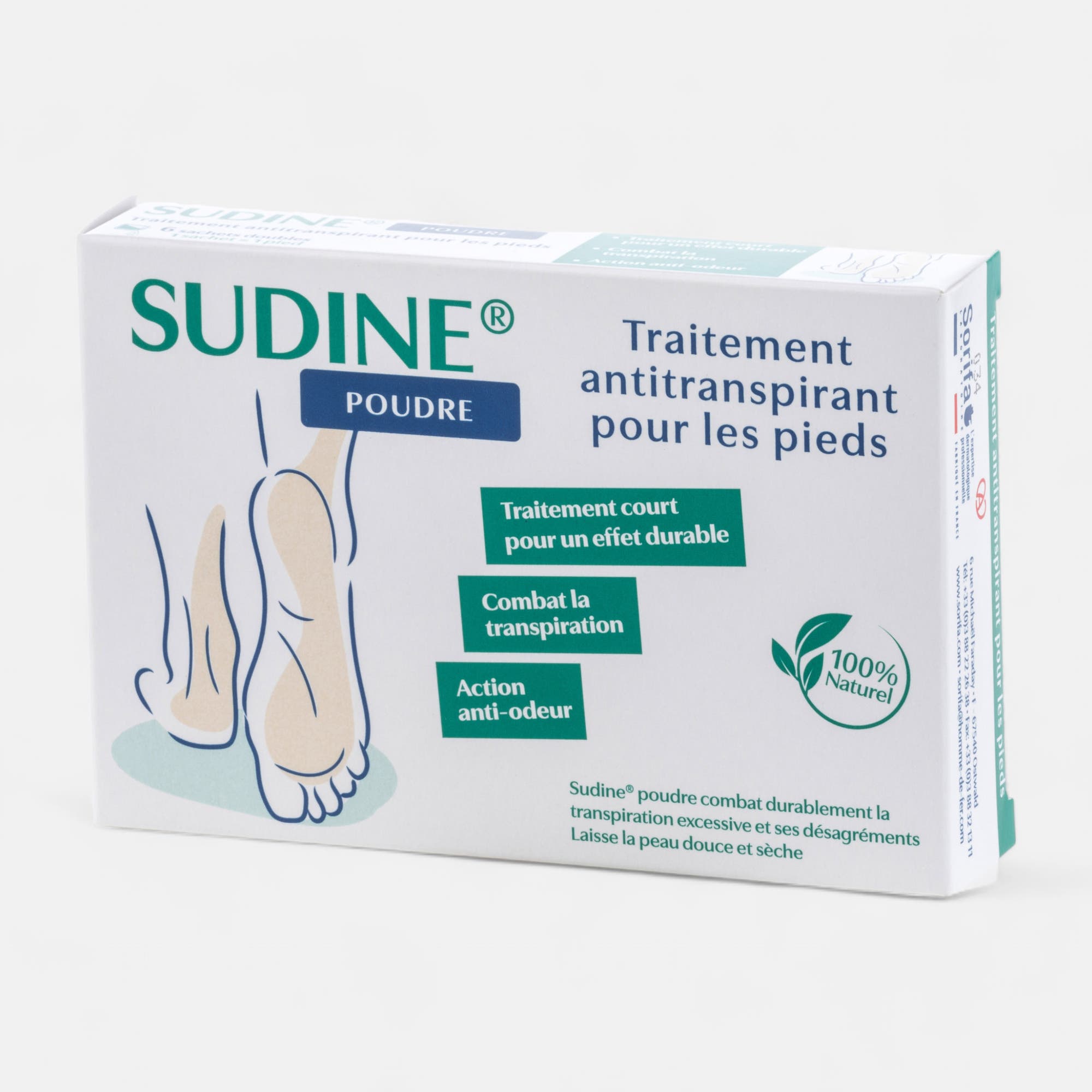 Sudine en poudre sans coloris